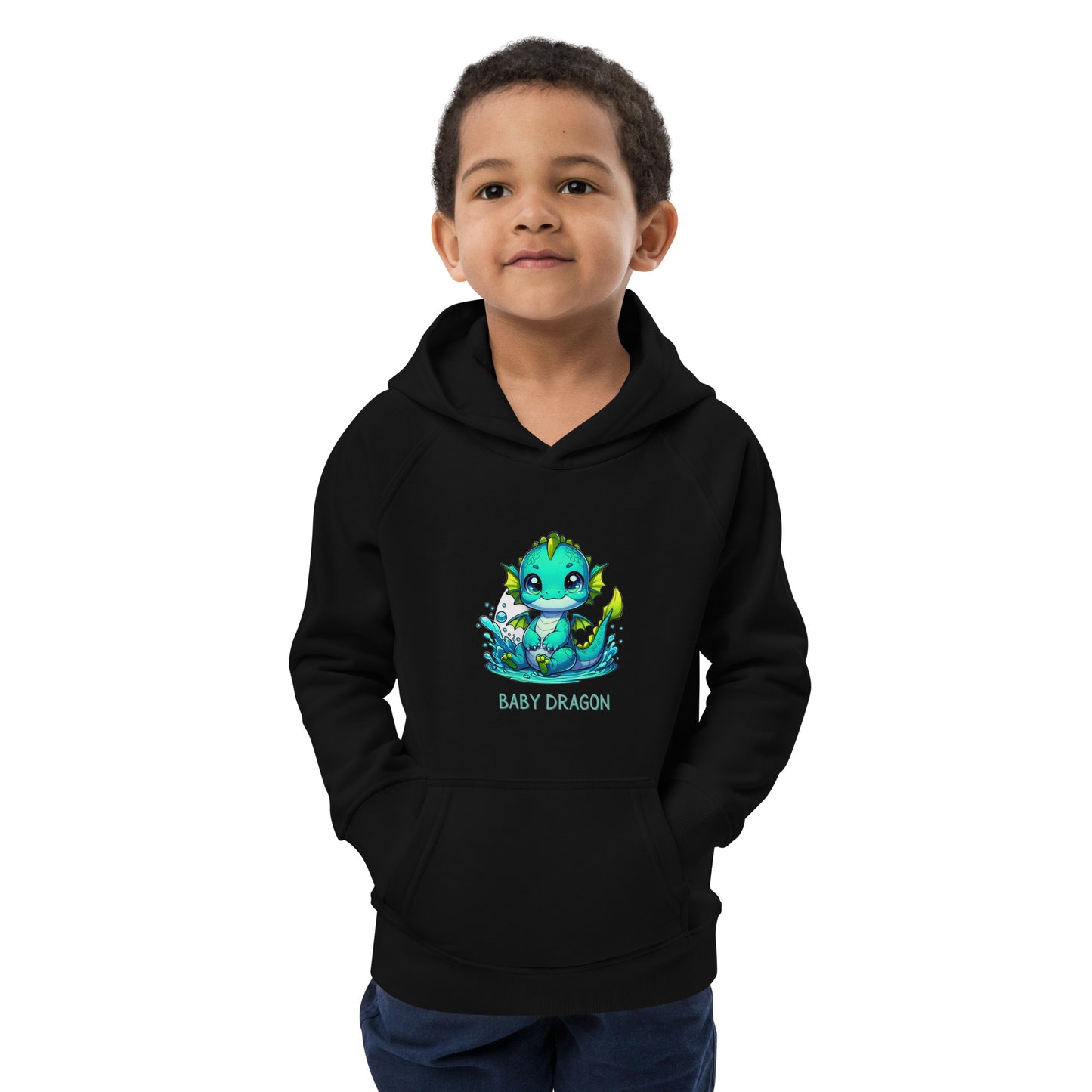 Kids eco hoodie Baby Dragon