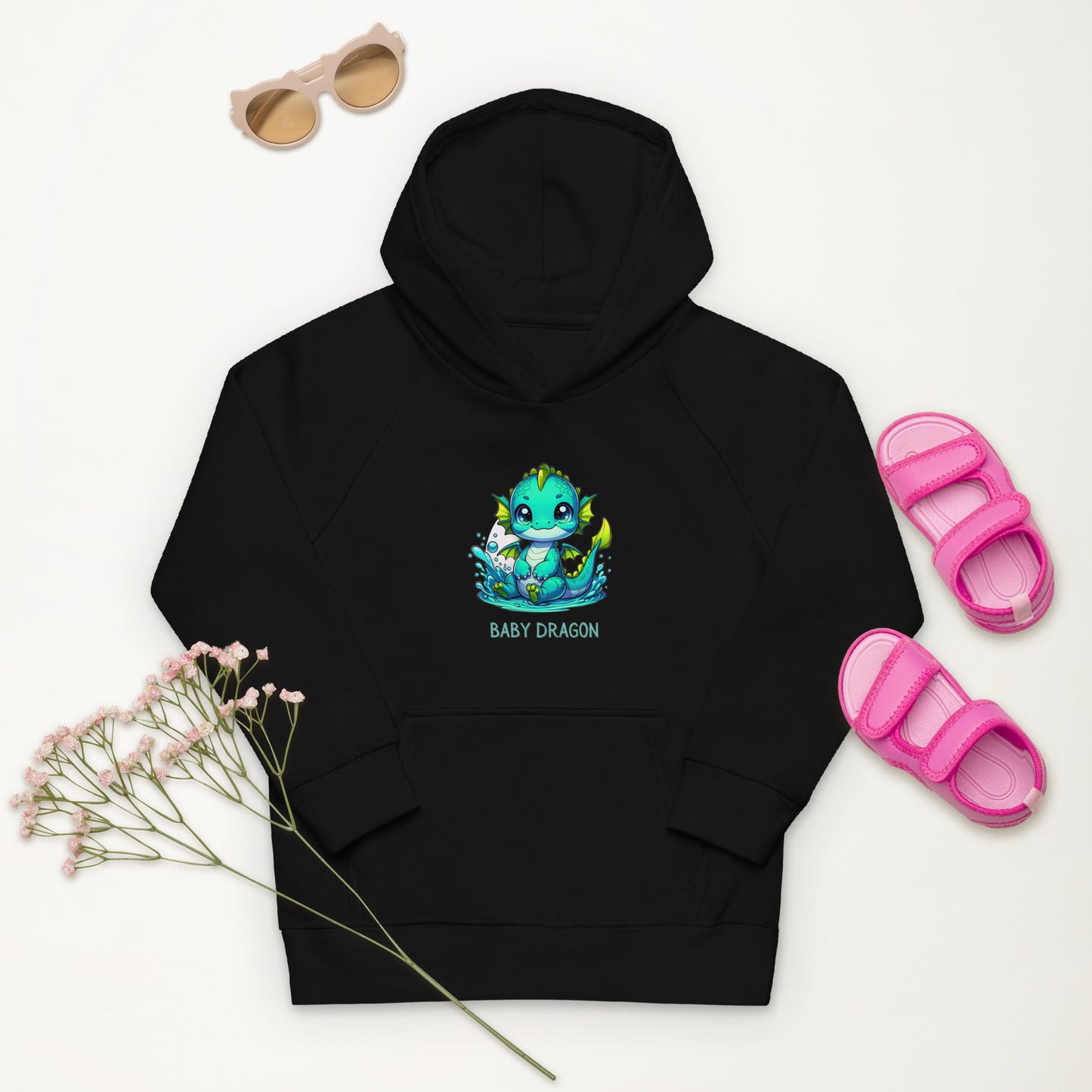 Kids eco hoodie Baby Dragon