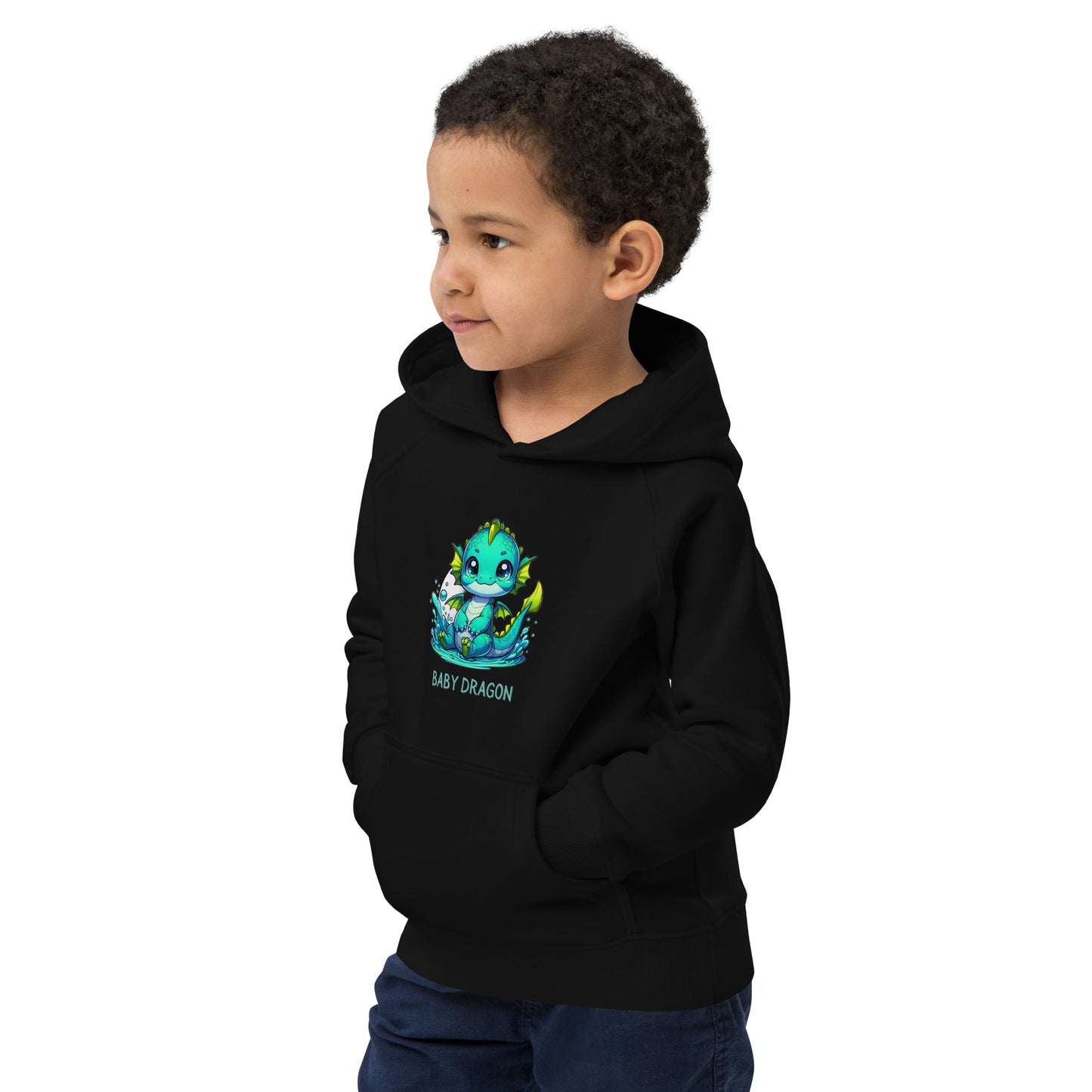 Kids eco hoodie Baby Dragon