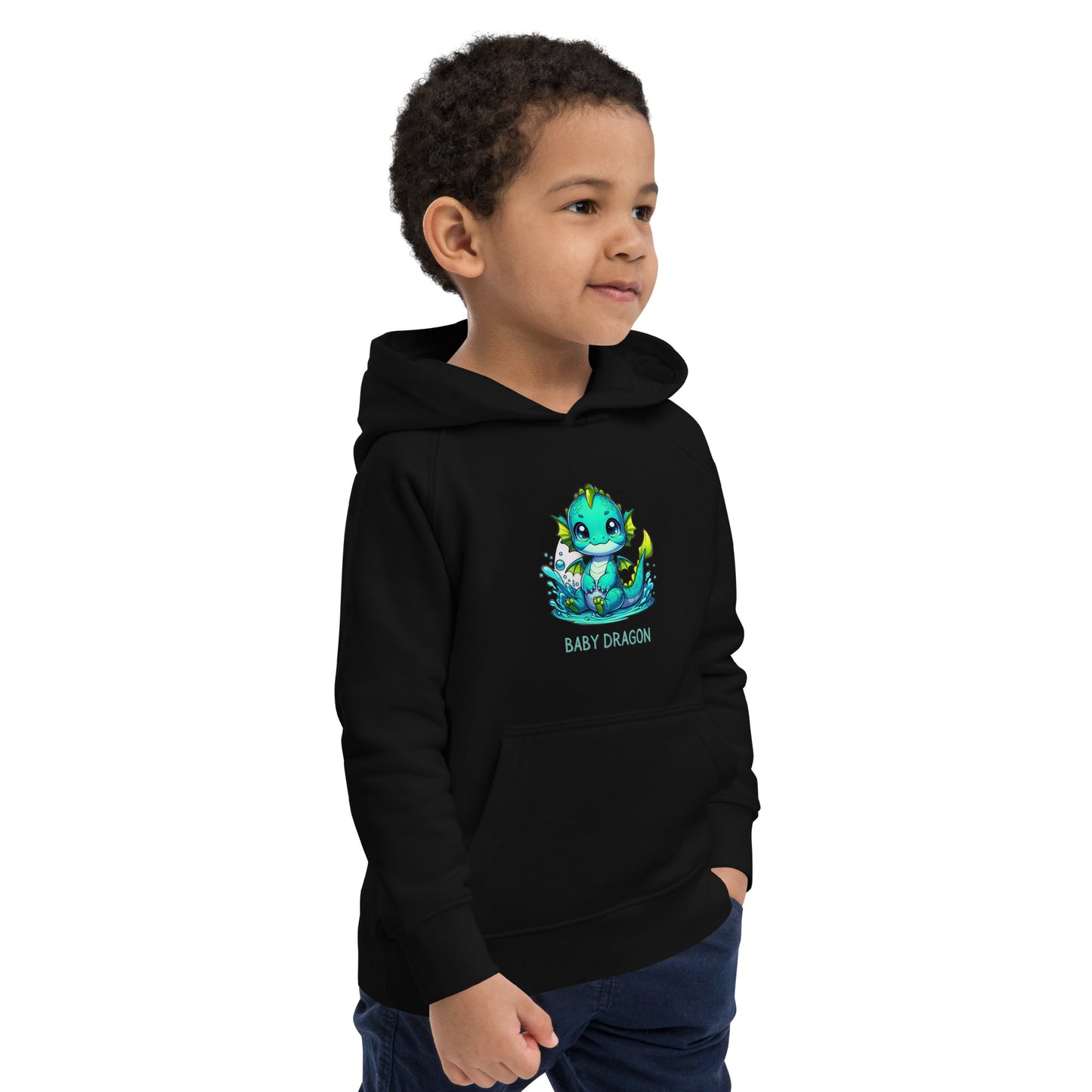 Kids eco hoodie Baby Dragon
