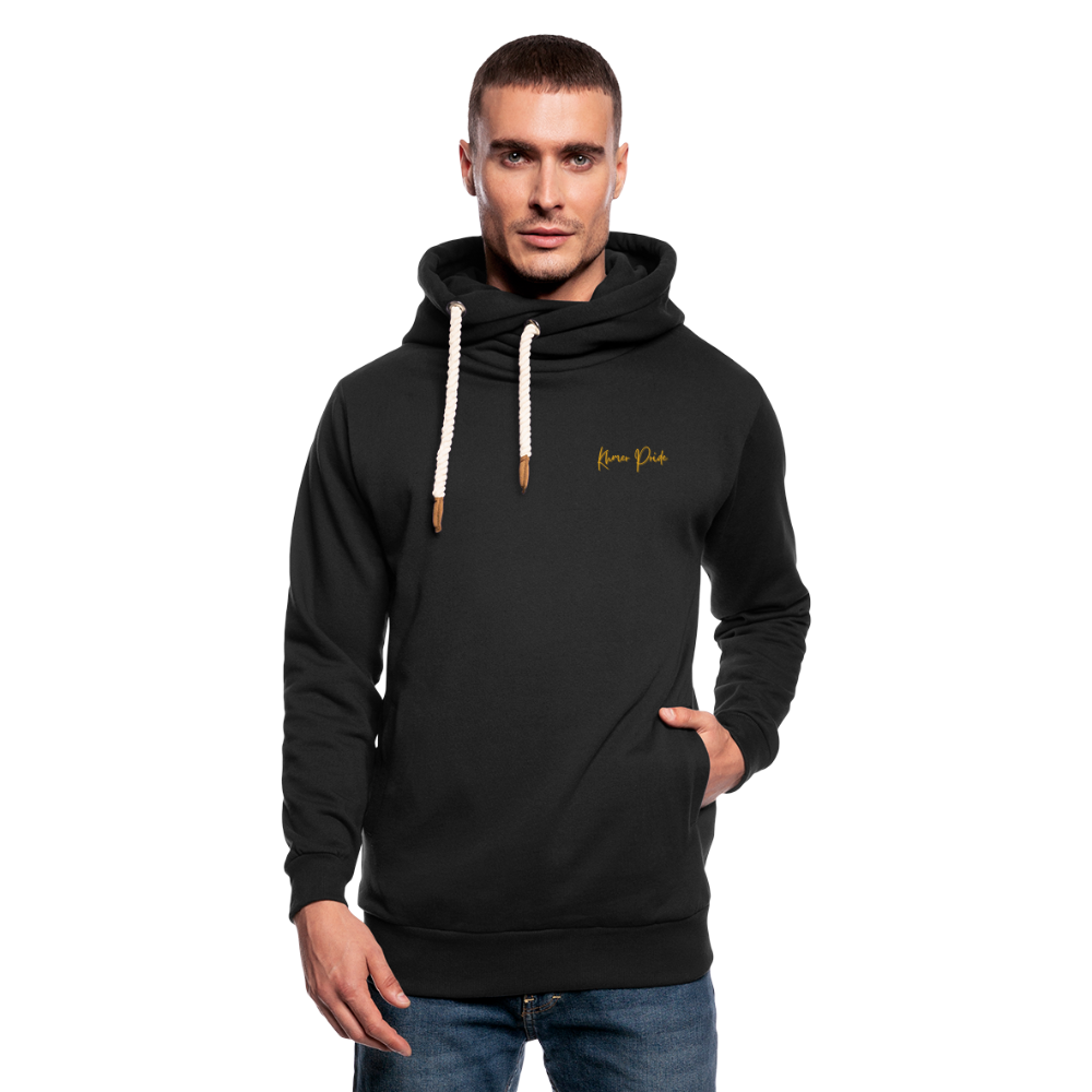Sweat à capuche cache-cou unisexe - noir