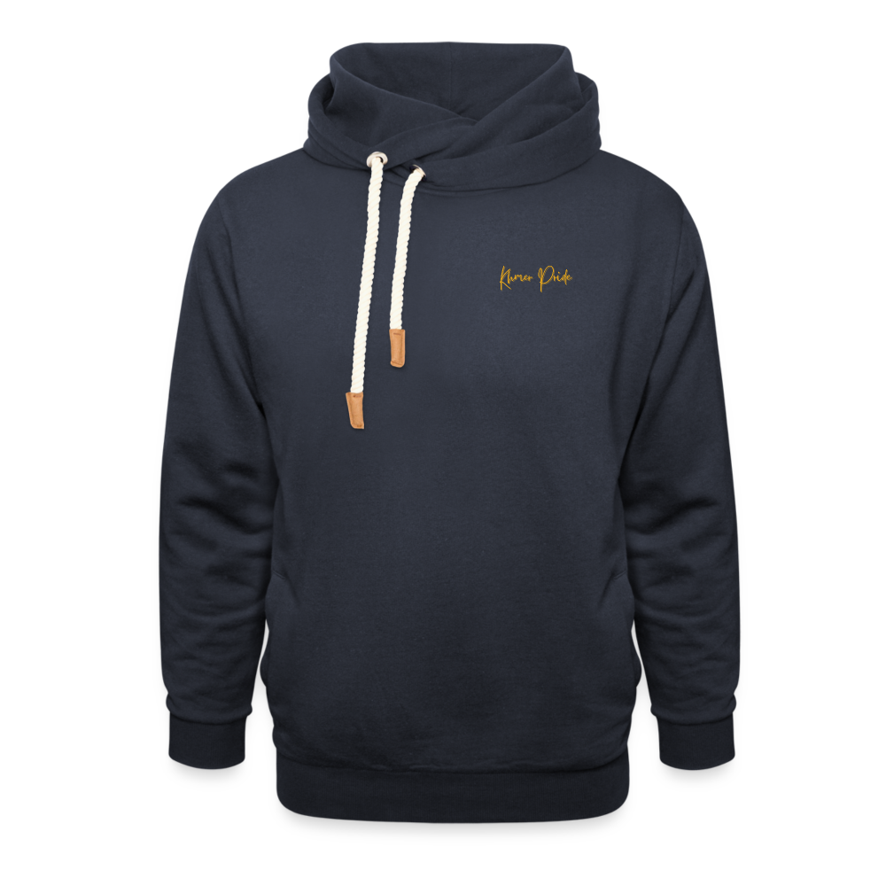 Sweat à capuche cache-cou unisexe - marine