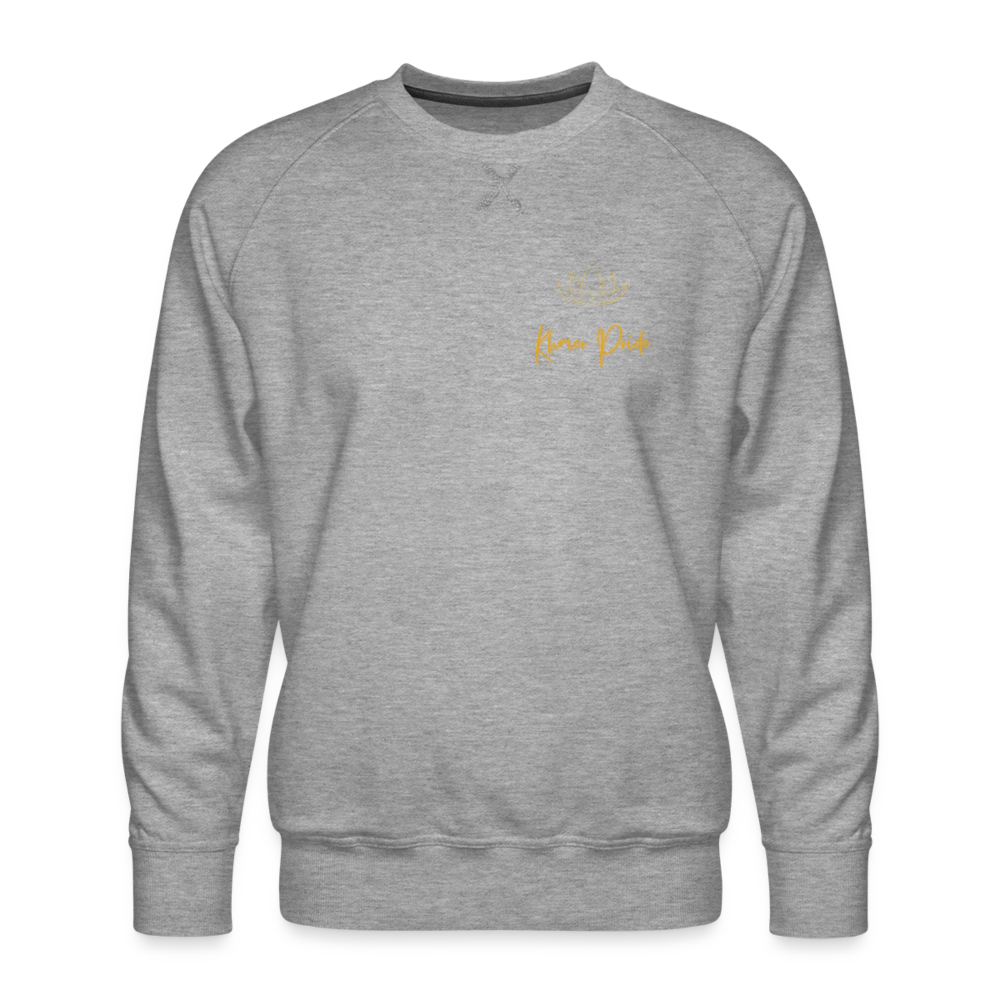 Sweat ras-du-cou Premium Homme - gris chiné
