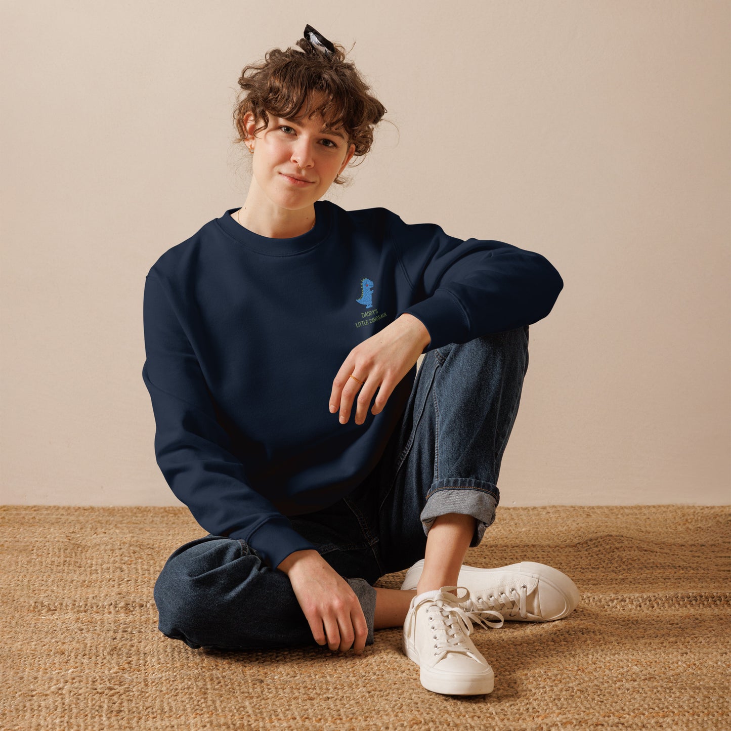 Unisex eco sweatshirt little dinosaur