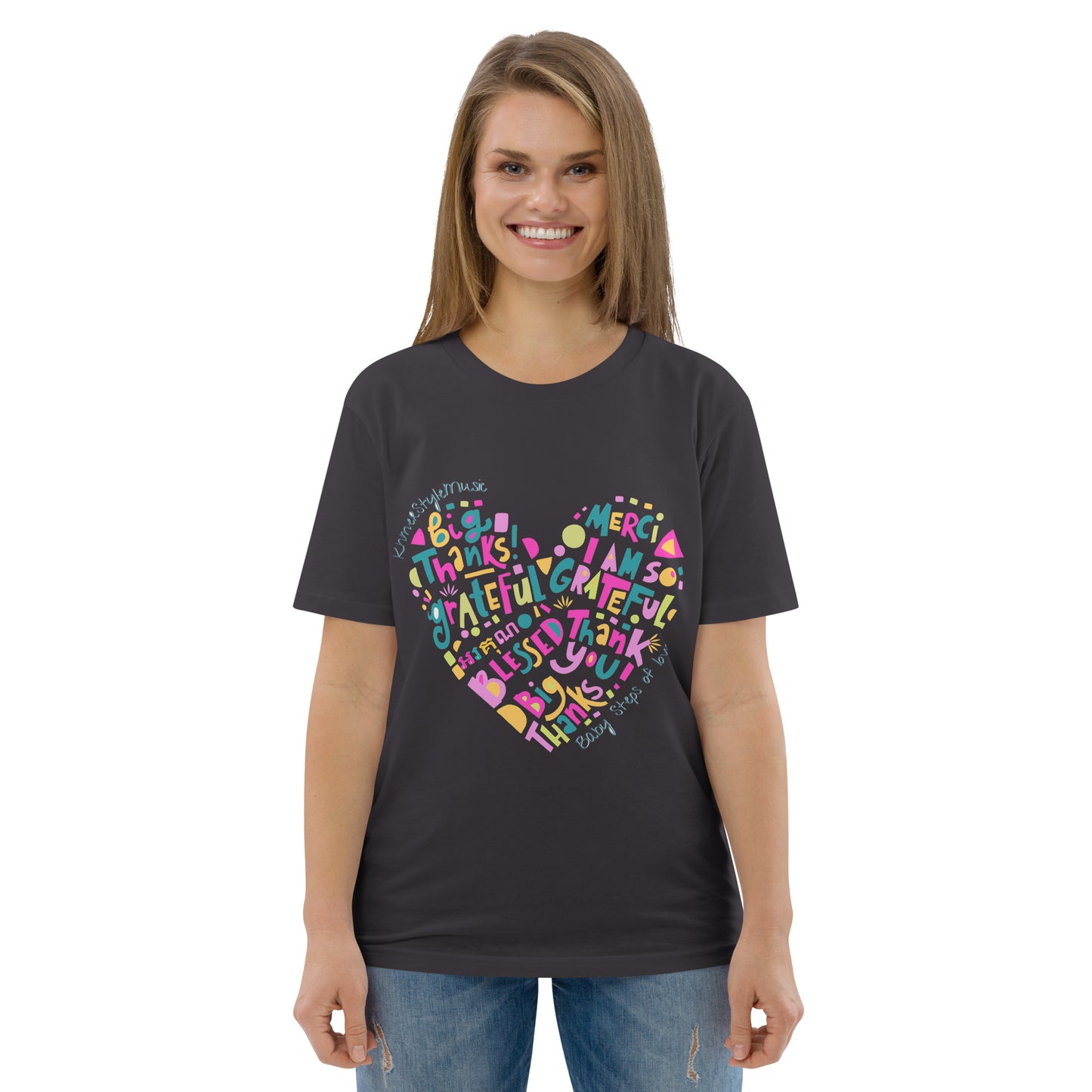 Unisex organic cotton t-shirt Baby Steps of love