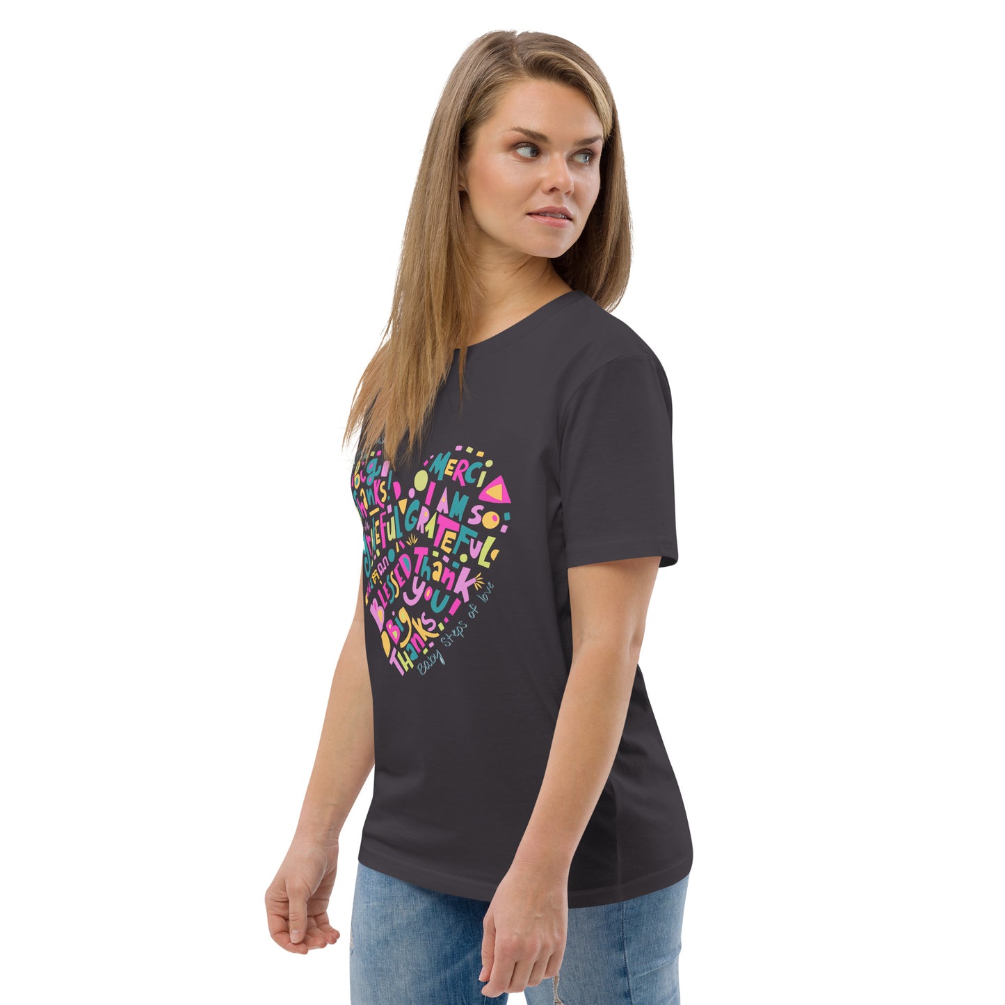Unisex organic cotton t-shirt Baby Steps of love