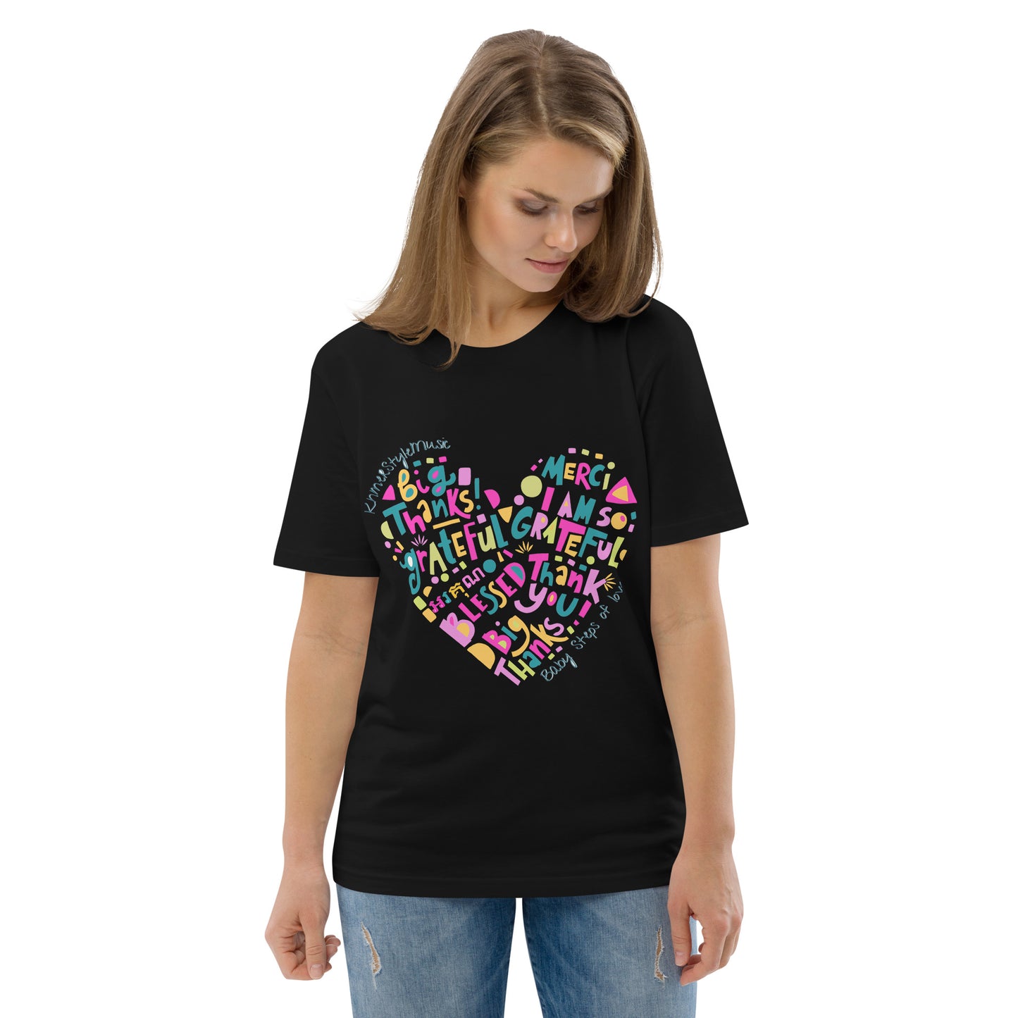 Unisex organic cotton t-shirt Baby Steps of love
