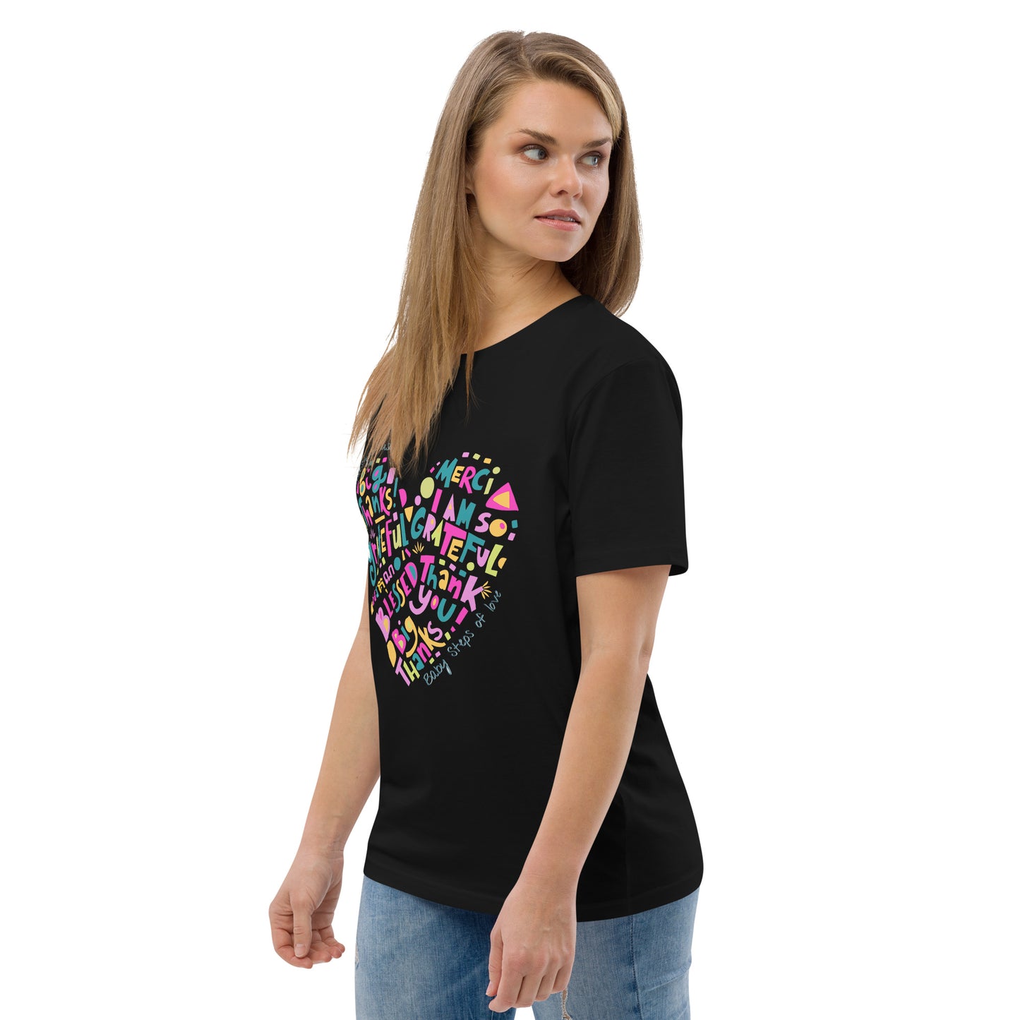 Unisex organic cotton t-shirt Baby Steps of love