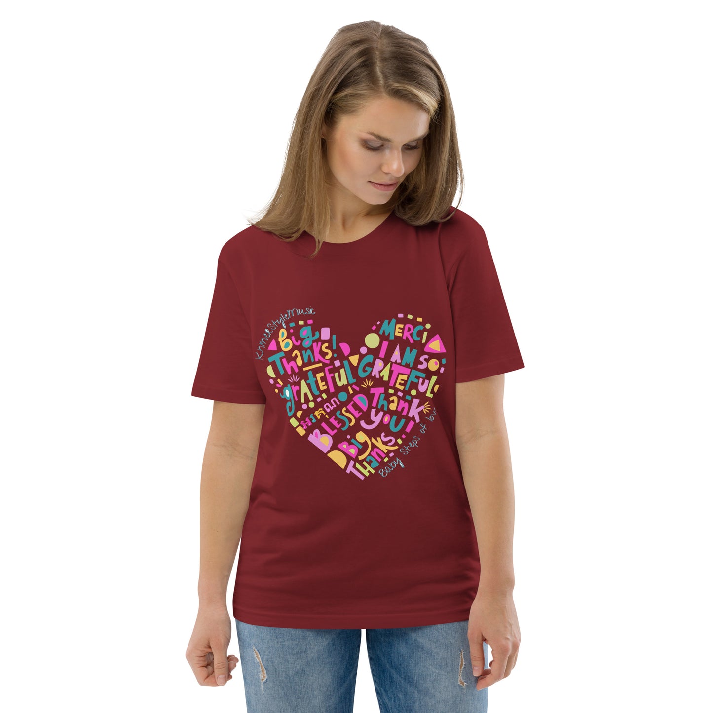 Unisex organic cotton t-shirt Baby Steps of love