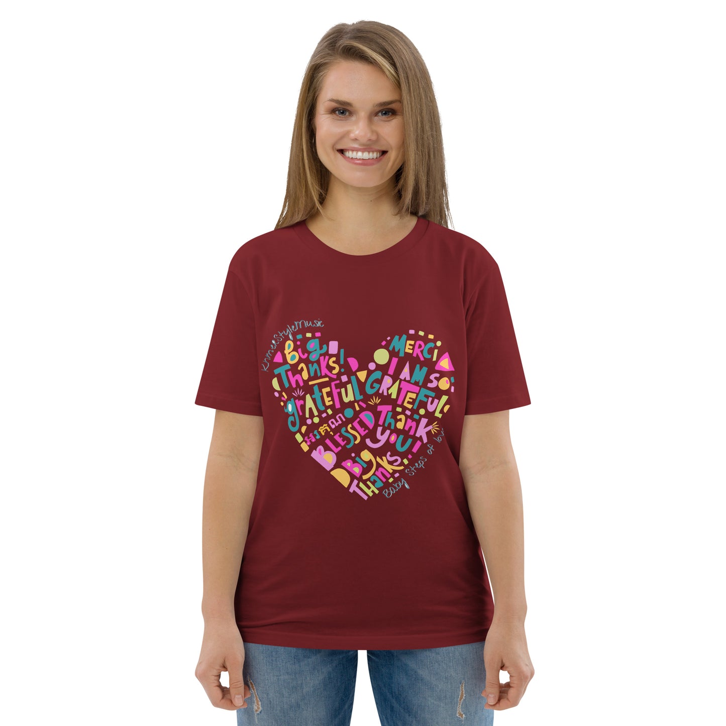 Unisex organic cotton t-shirt Baby Steps of love