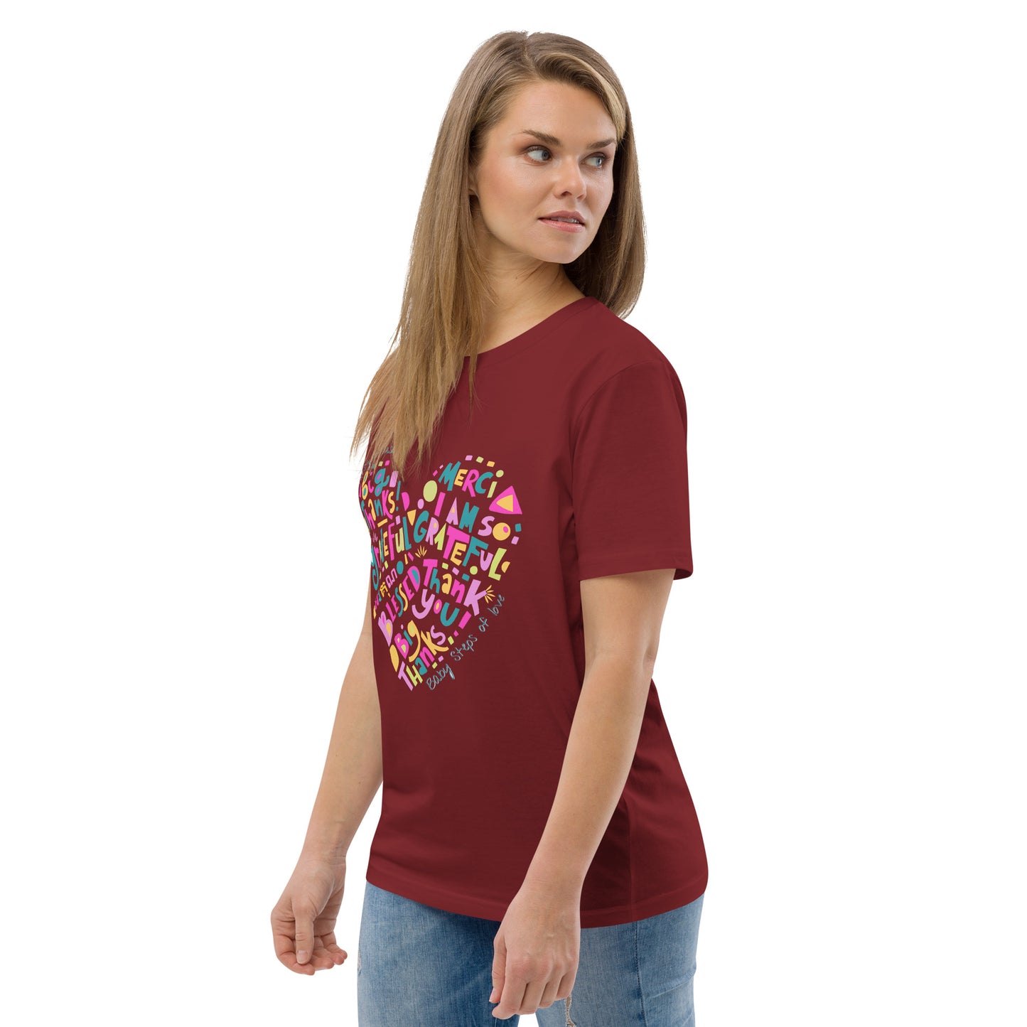 Unisex organic cotton t-shirt Baby Steps of love