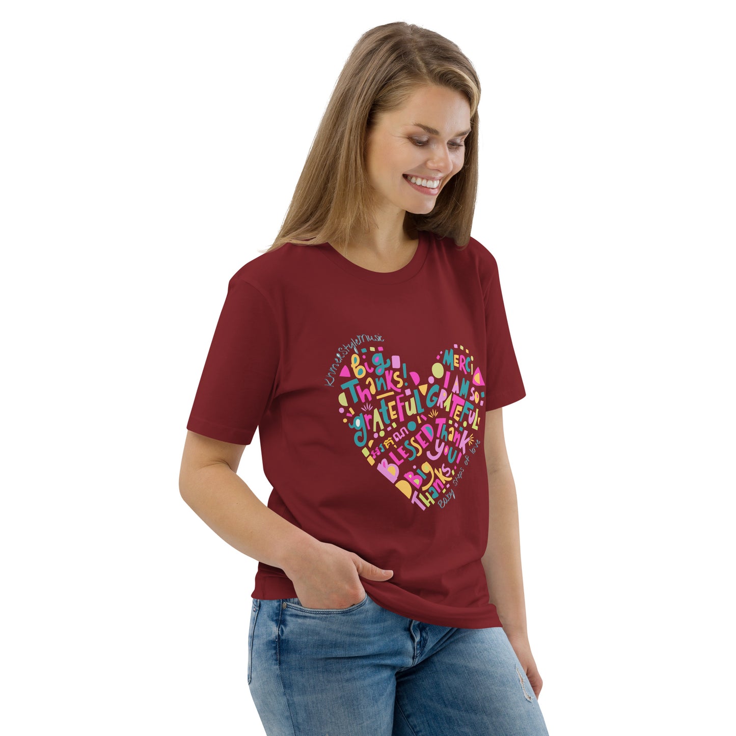 Unisex organic cotton t-shirt Baby Steps of love