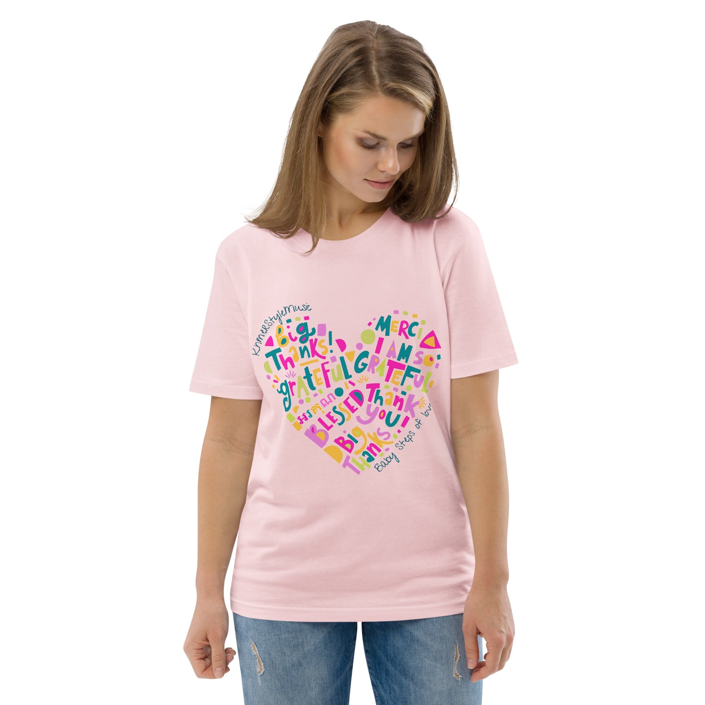 Unisex organic cotton t-shirt Baby Steps of love
