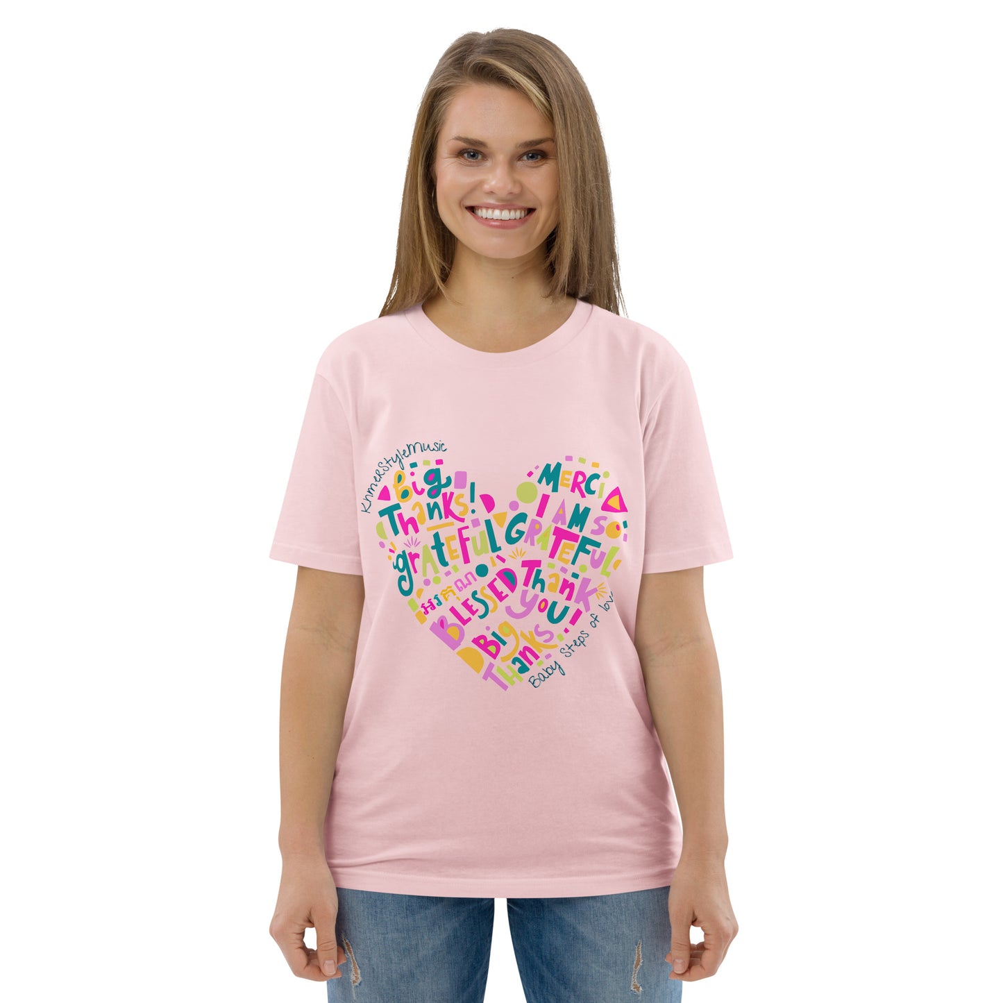 Unisex organic cotton t-shirt Baby Steps of love