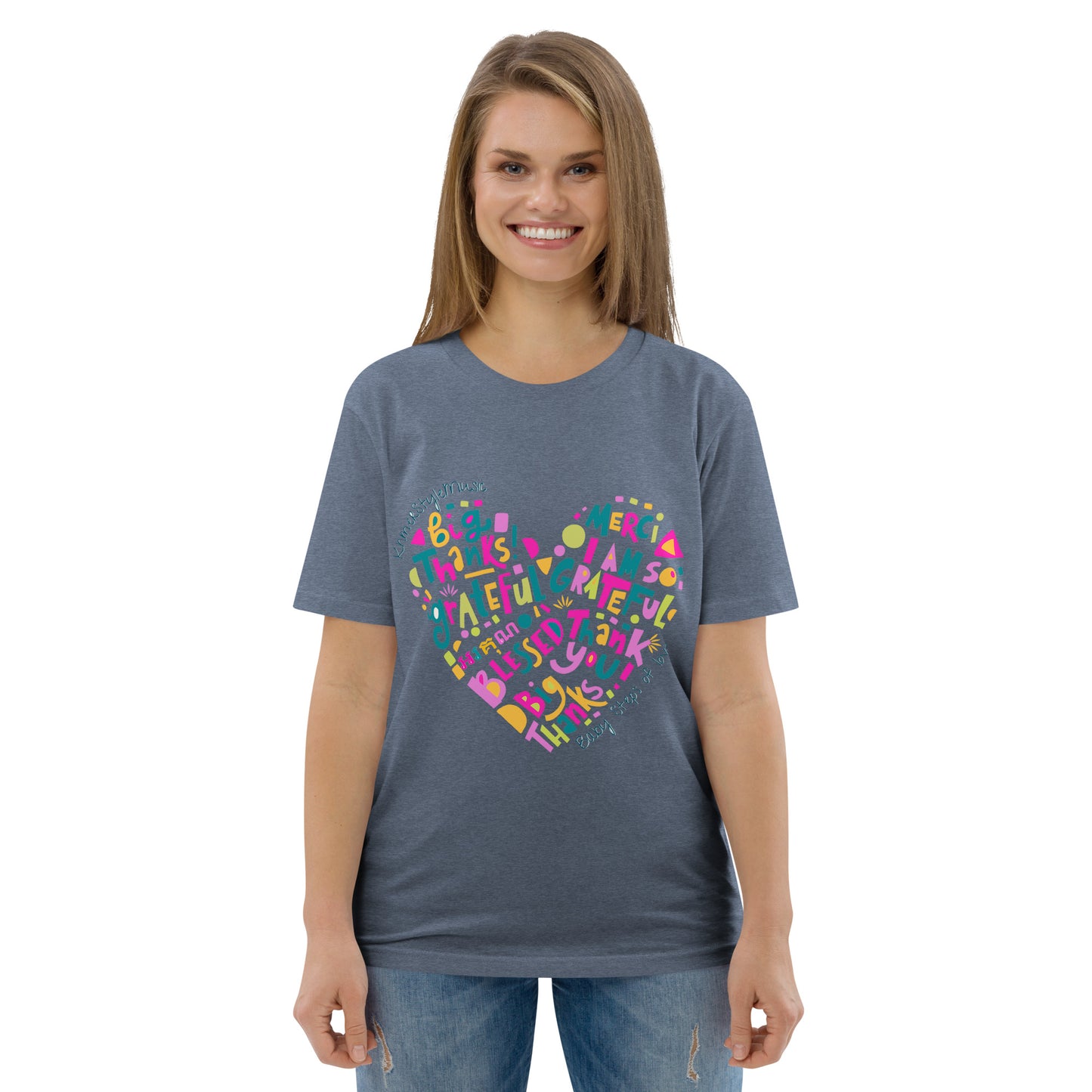 Unisex organic cotton t-shirt Baby Steps of love