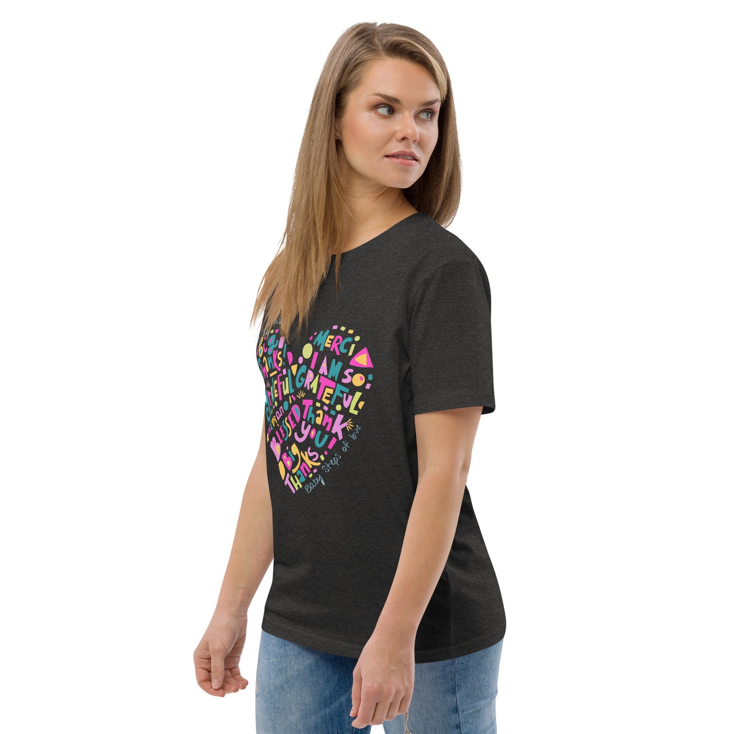 Unisex organic cotton t-shirt Baby Steps of love