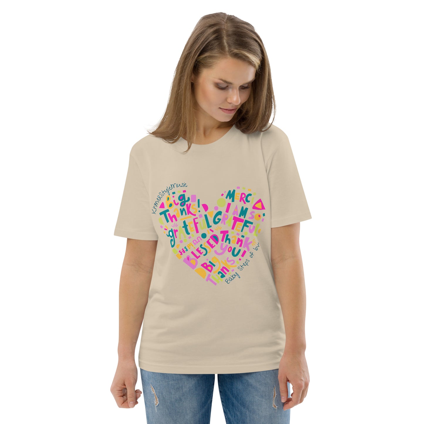 Unisex organic cotton t-shirt Baby Steps of love