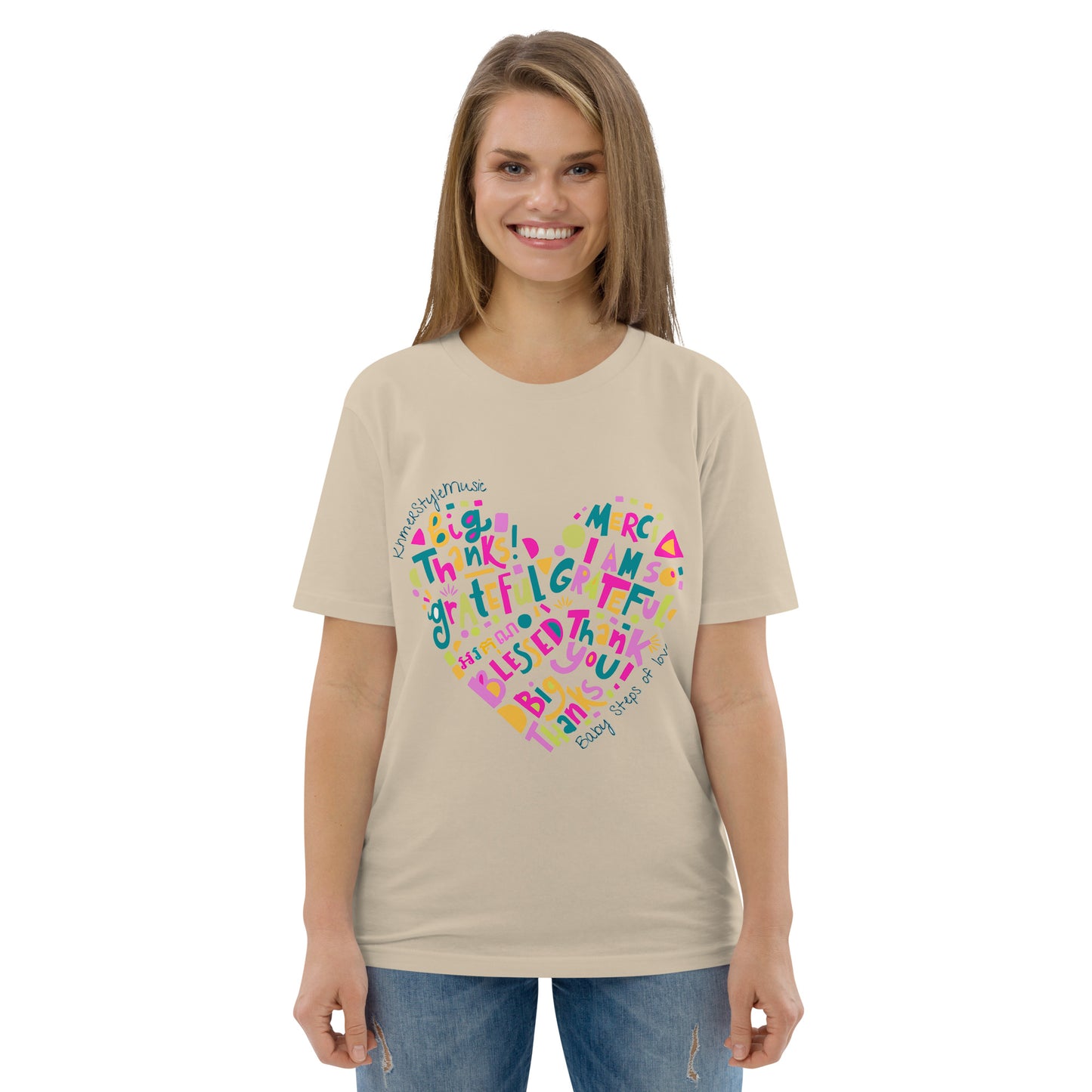 Unisex organic cotton t-shirt Baby Steps of love
