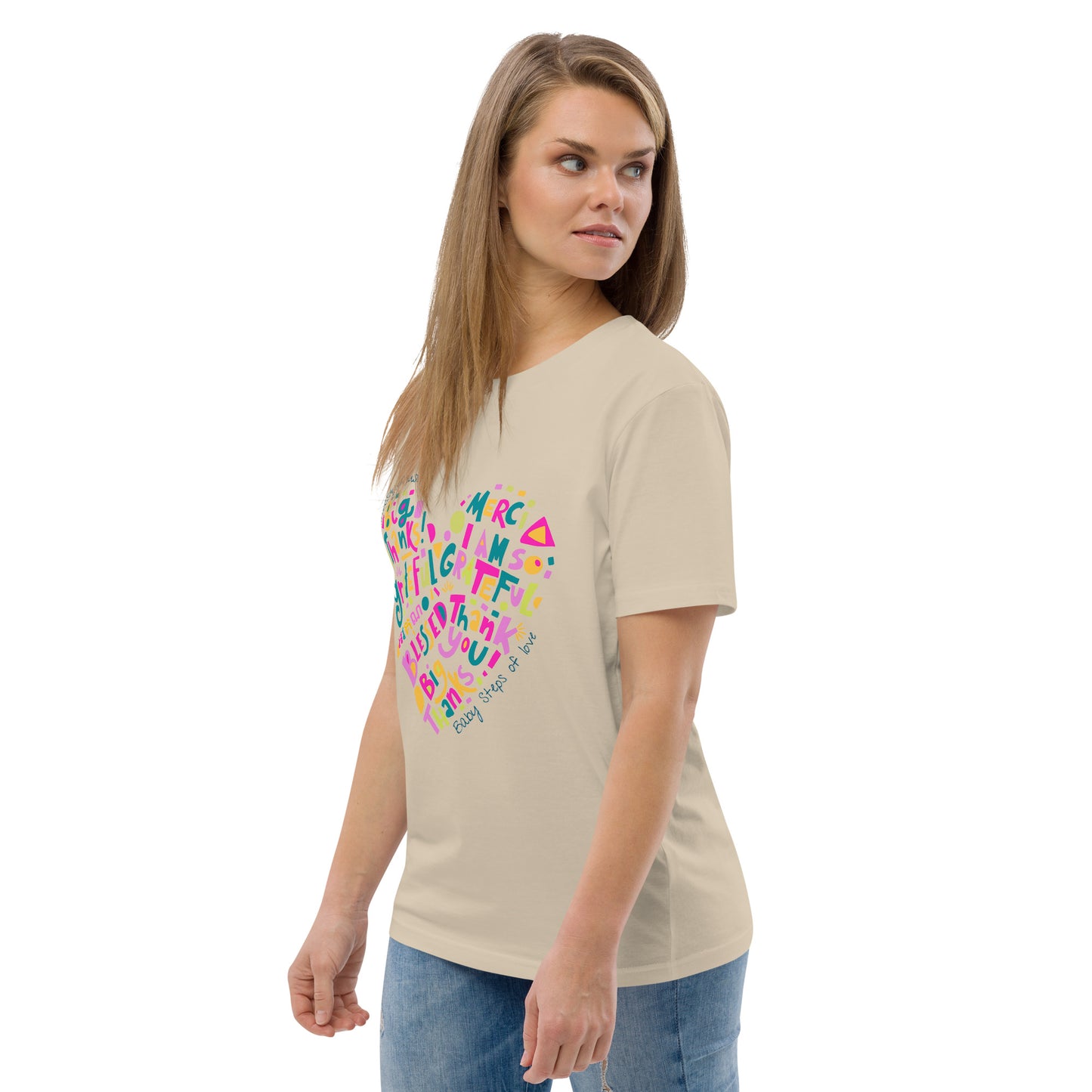 Unisex organic cotton t-shirt Baby Steps of love