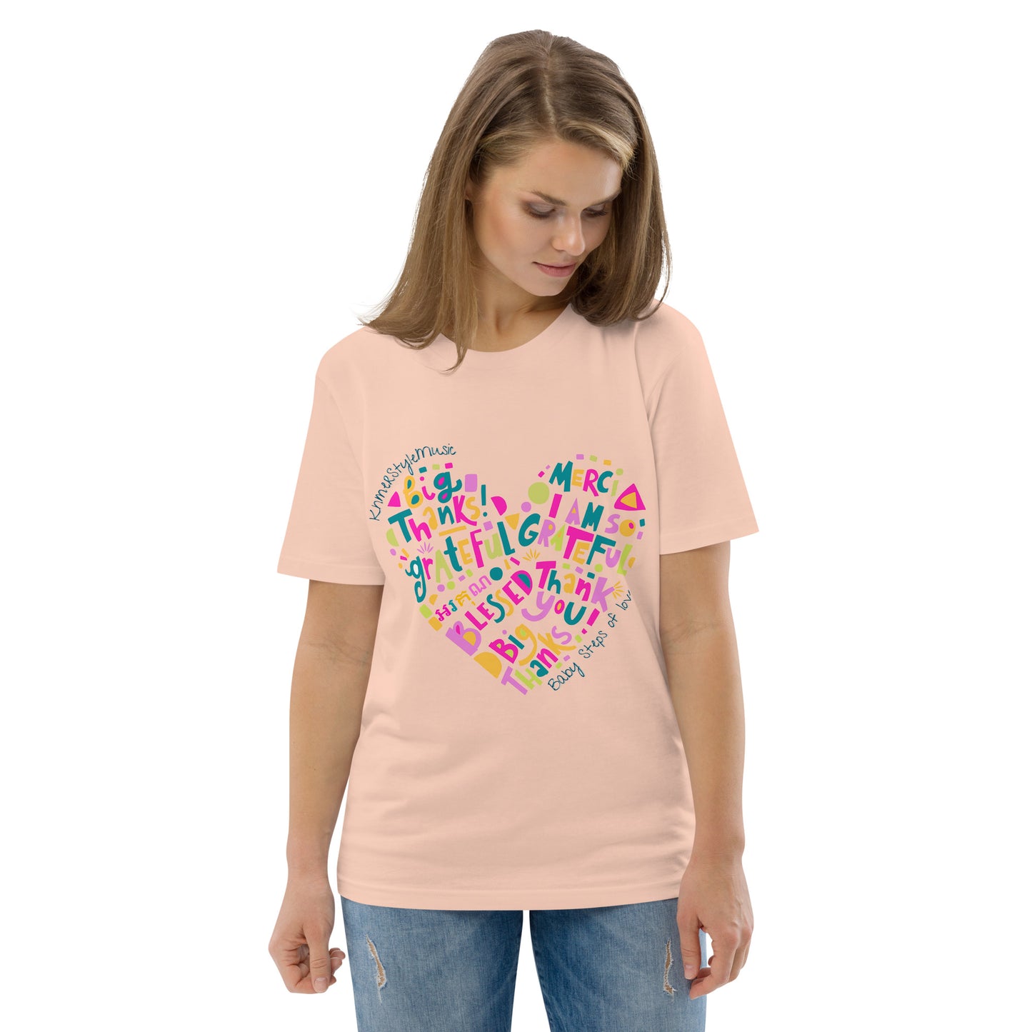 Unisex organic cotton t-shirt Baby Steps of love