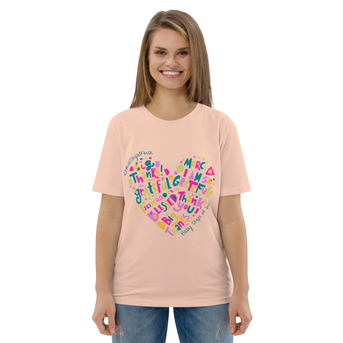 Unisex organic cotton t-shirt Baby Steps of love
