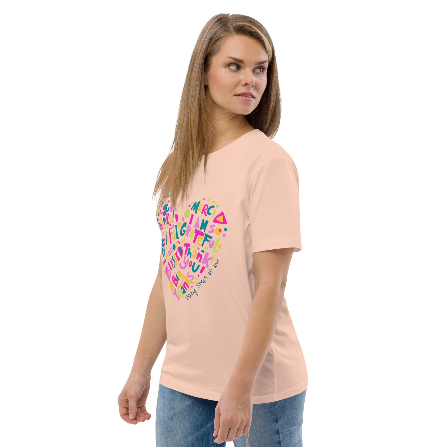 Unisex organic cotton t-shirt Baby Steps of love
