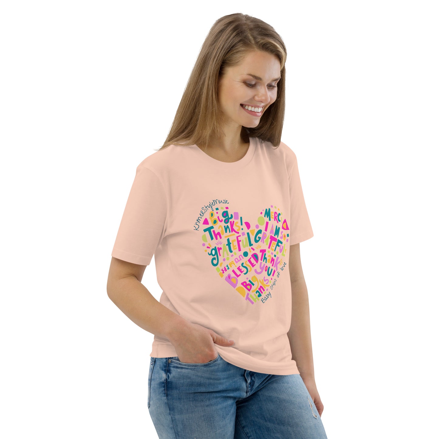 Unisex organic cotton t-shirt Baby Steps of love