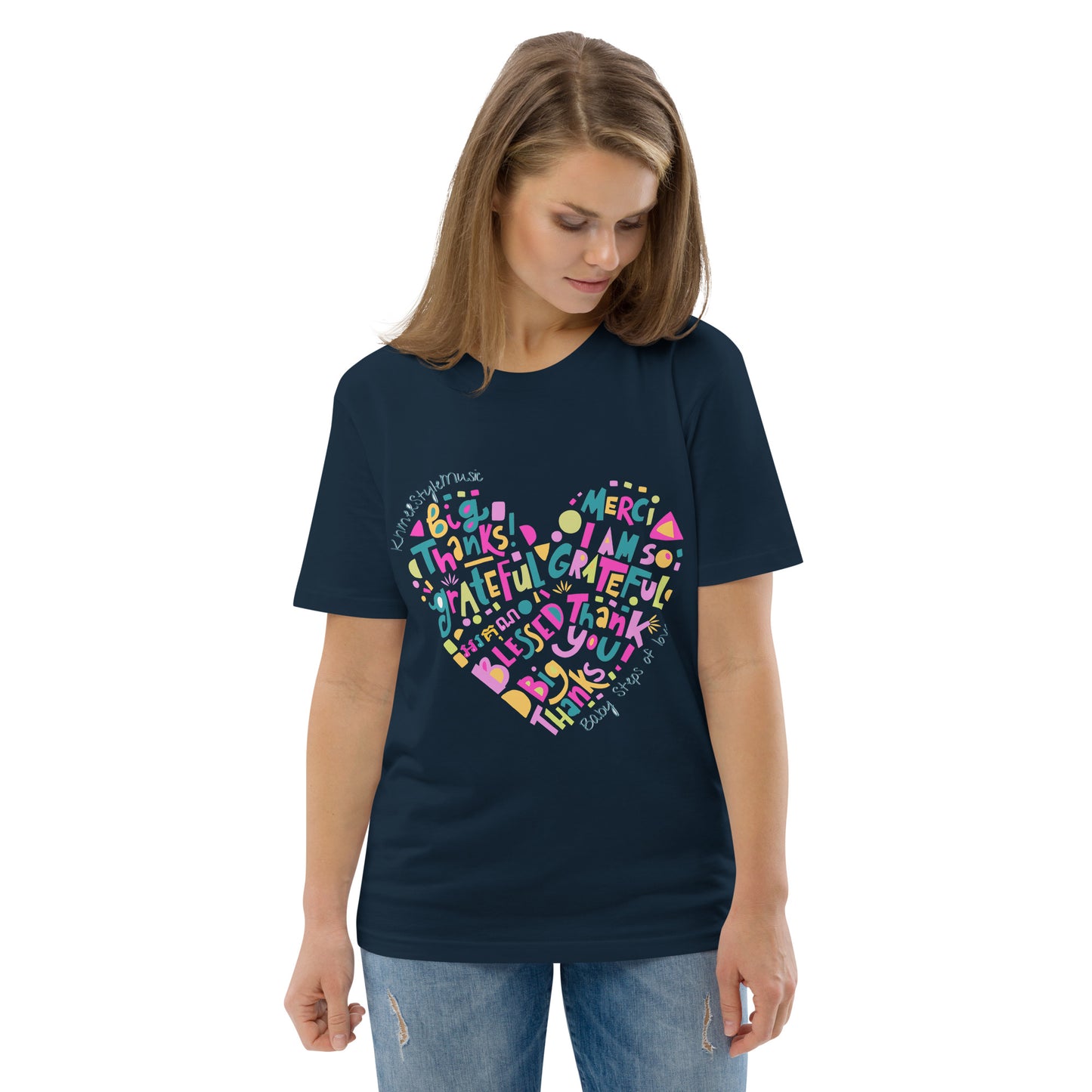 Unisex organic cotton t-shirt Baby Steps of love