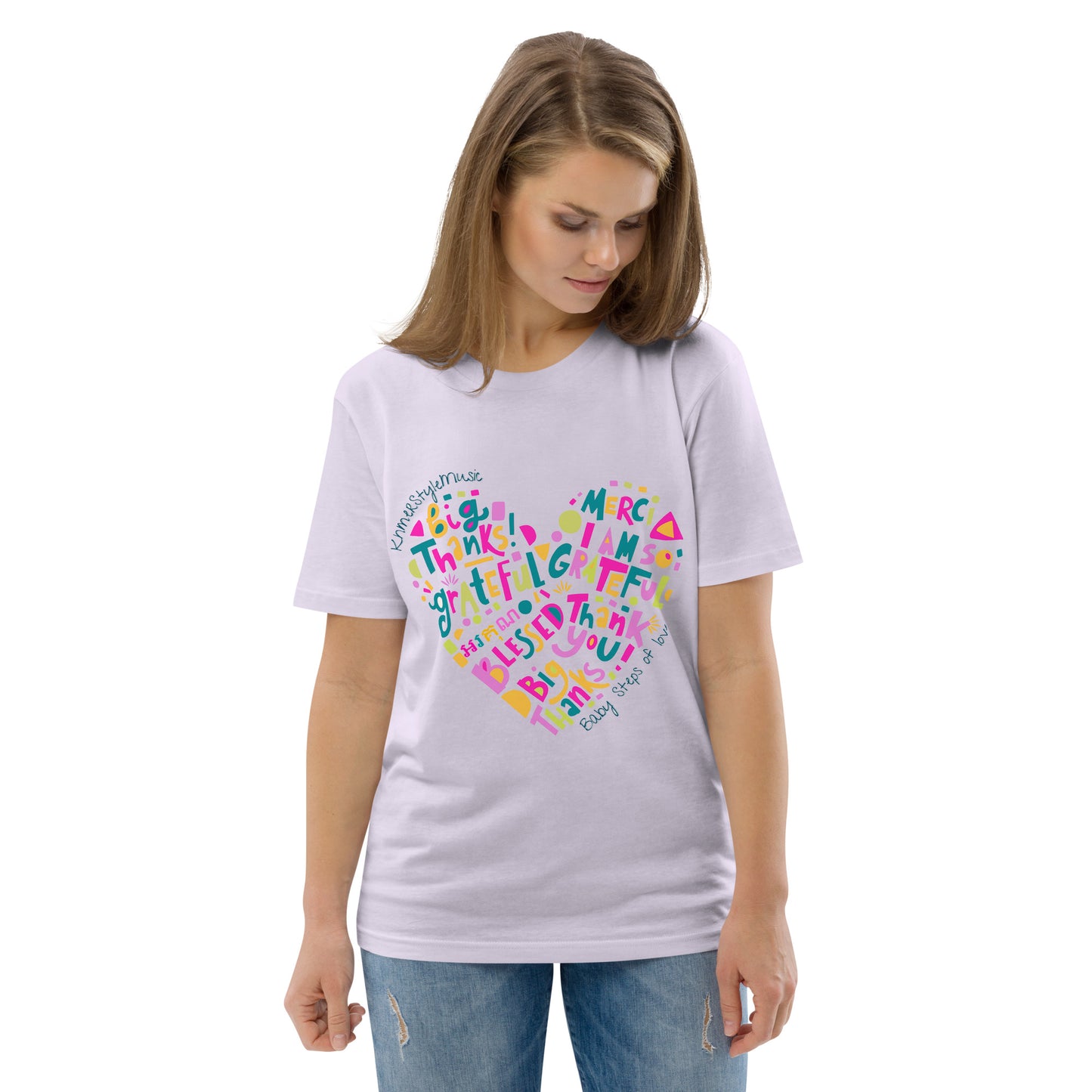 Unisex organic cotton t-shirt Baby Steps of love