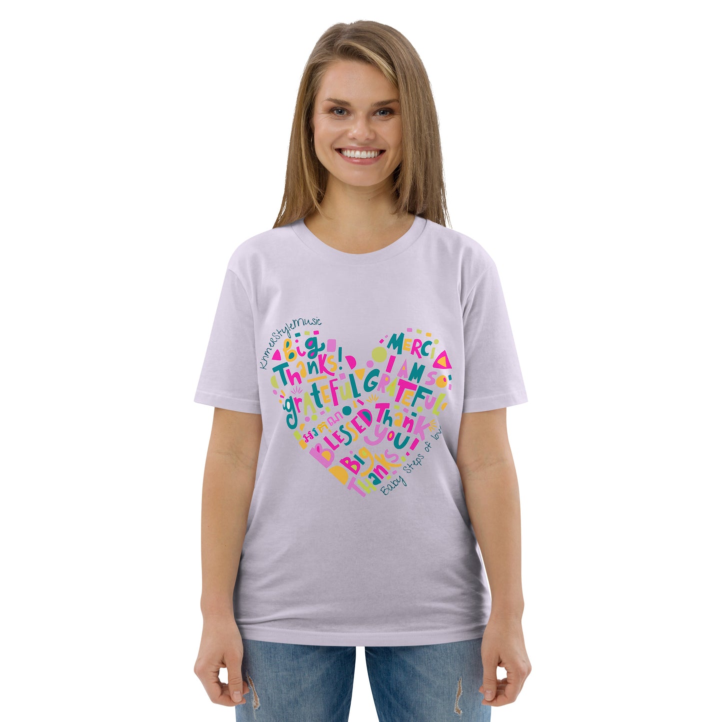 Unisex organic cotton t-shirt Baby Steps of love