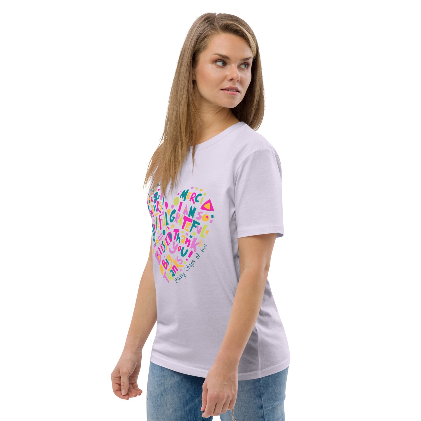 Unisex organic cotton t-shirt Baby Steps of love