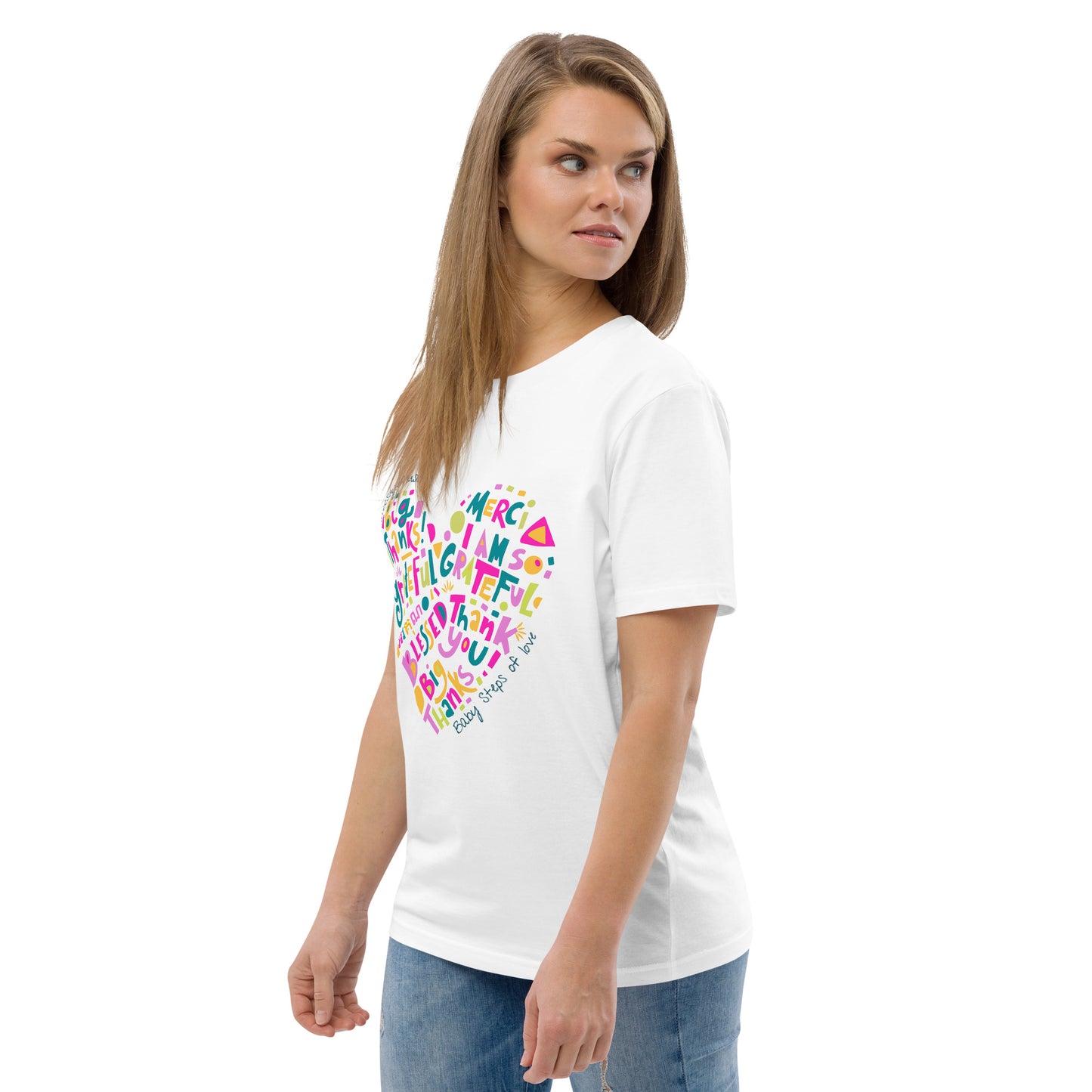 Unisex organic cotton t-shirt Baby Steps of love