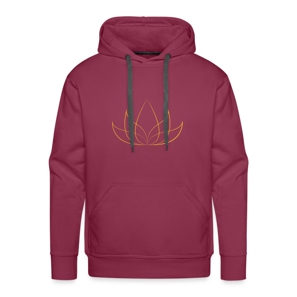 Sweat-shirt à capuche Premium pour hommes - bordeaux