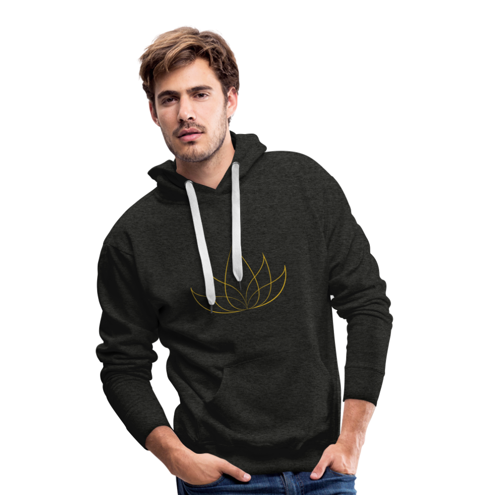Sweat-shirt à capuche Premium pour hommes - charcoal grey