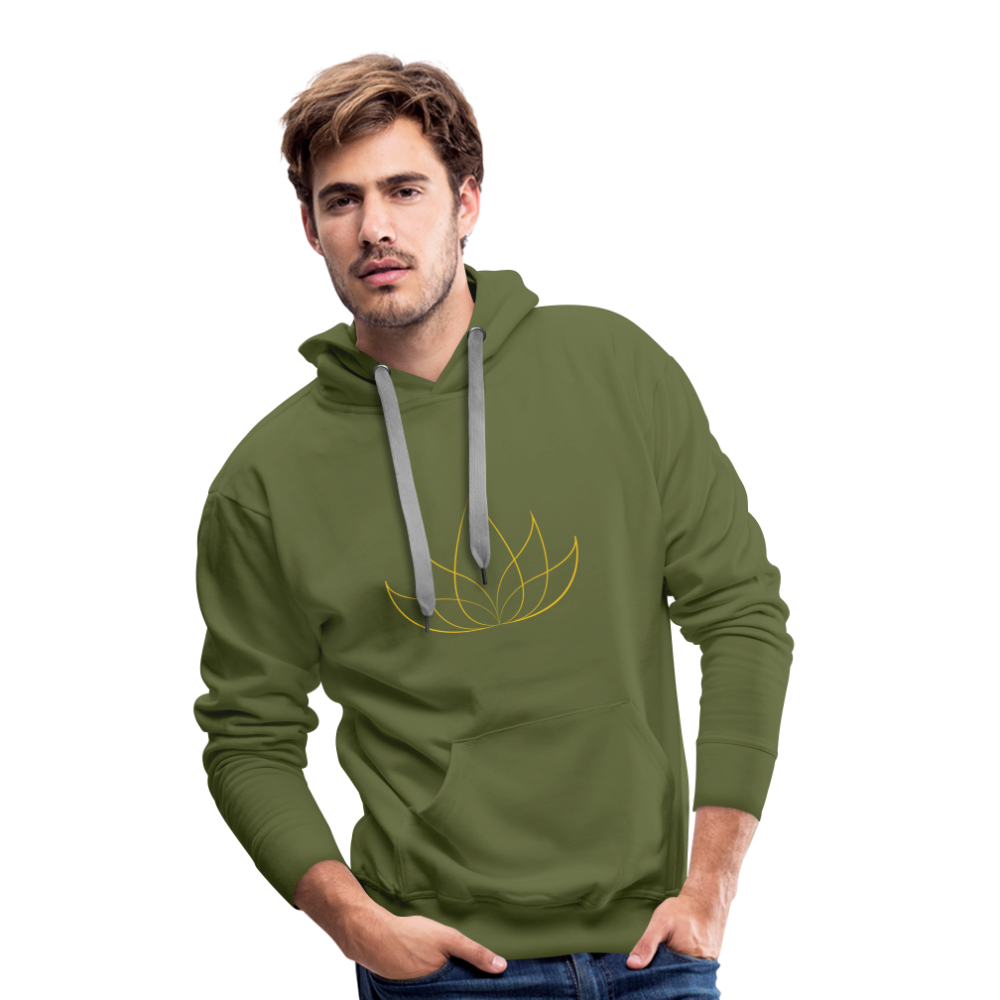 Sweat-shirt à capuche Premium pour hommes - olive green