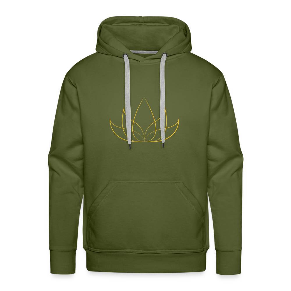 Sweat-shirt à capuche Premium pour hommes - olive green