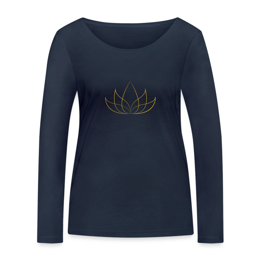 T-shirt manches longues bio Femme - navy