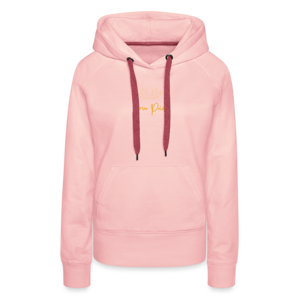Sweat-shirt à capuche Premium pour femmes - crystal pink