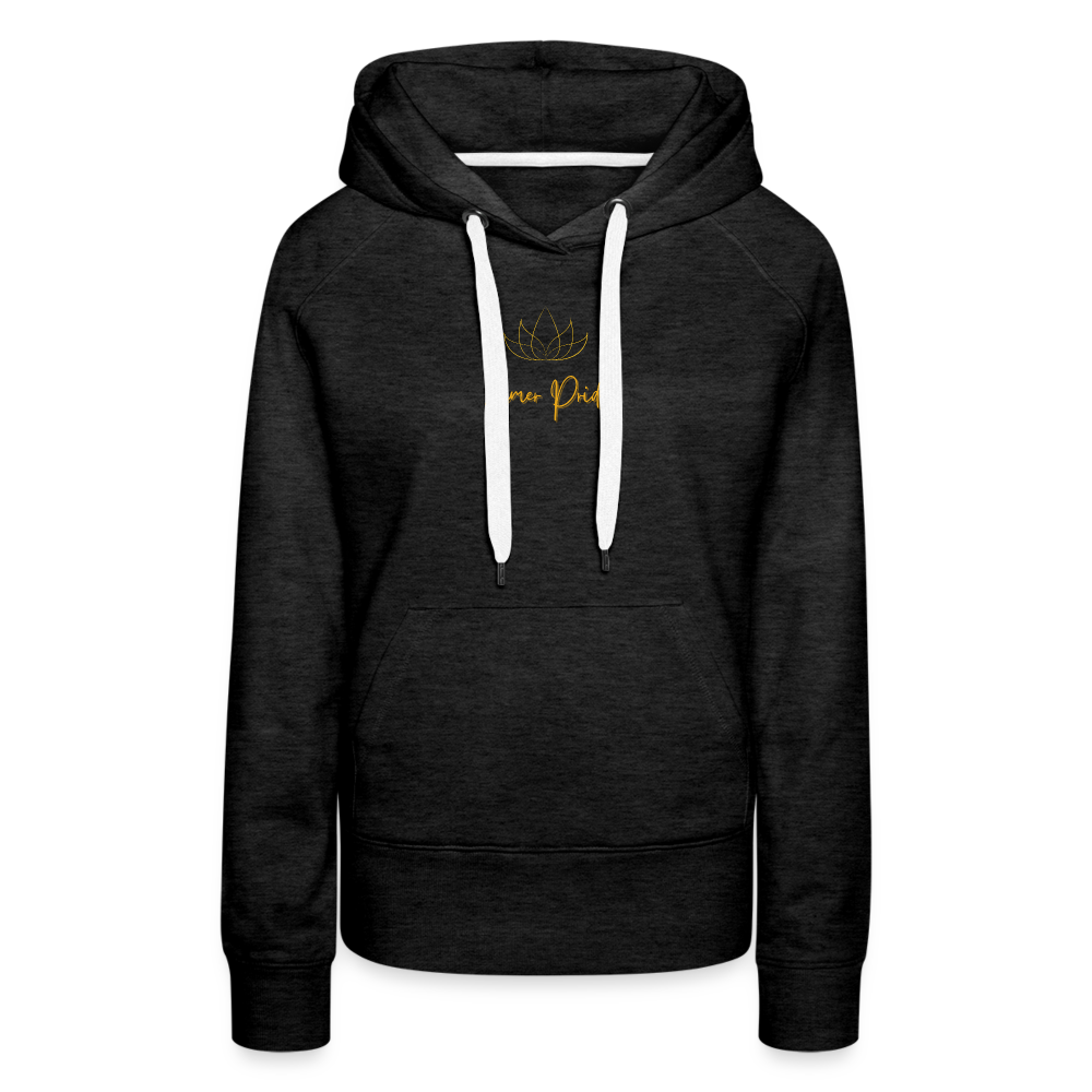 Sweat-shirt à capuche Premium pour femmes - charcoal grey