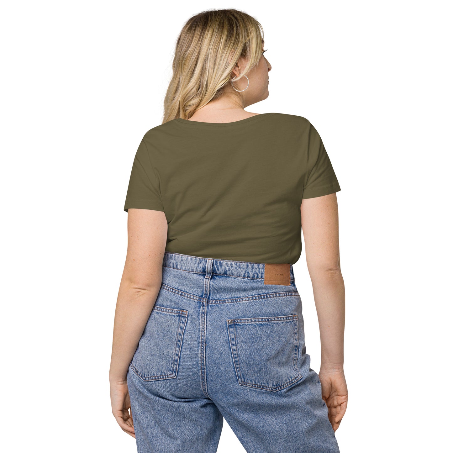 T-shirt col V ajusté femme - Khmer style