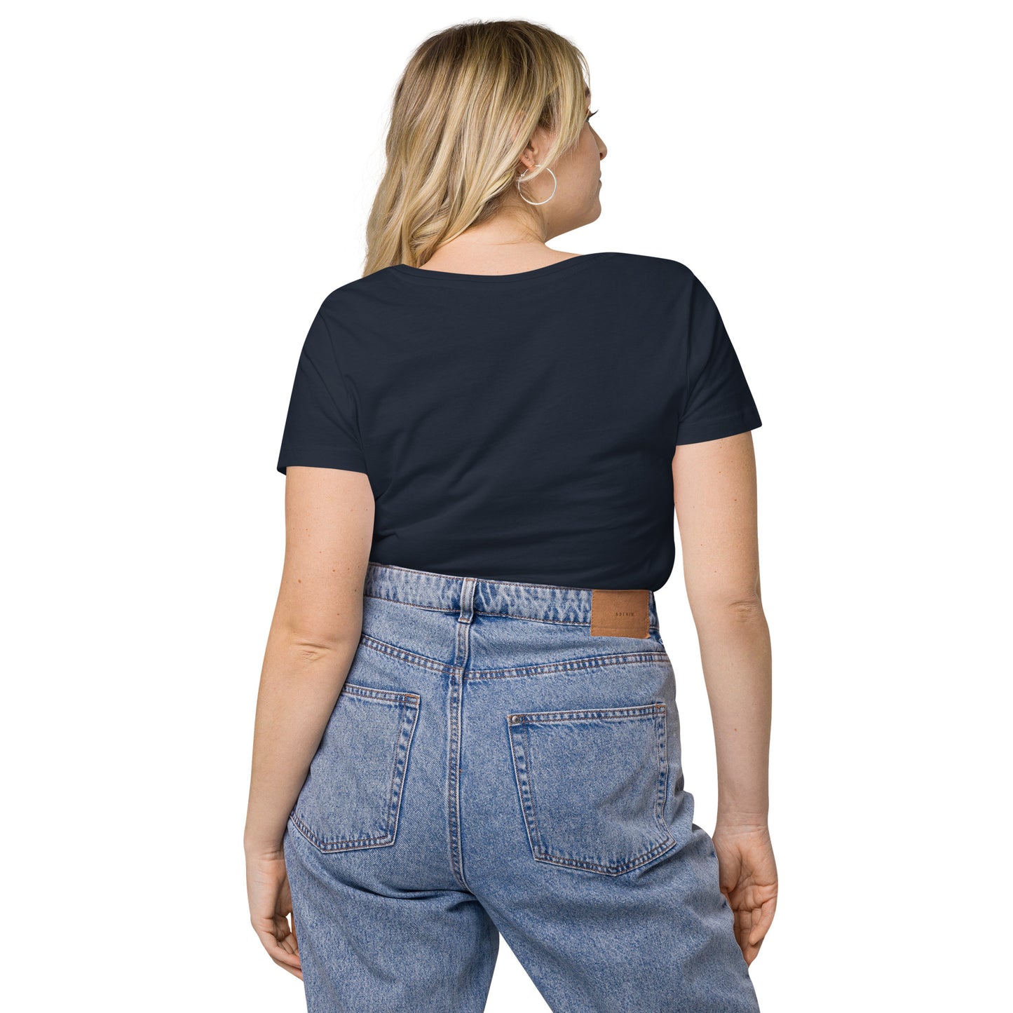 T-shirt col V ajusté femme - Khmer style