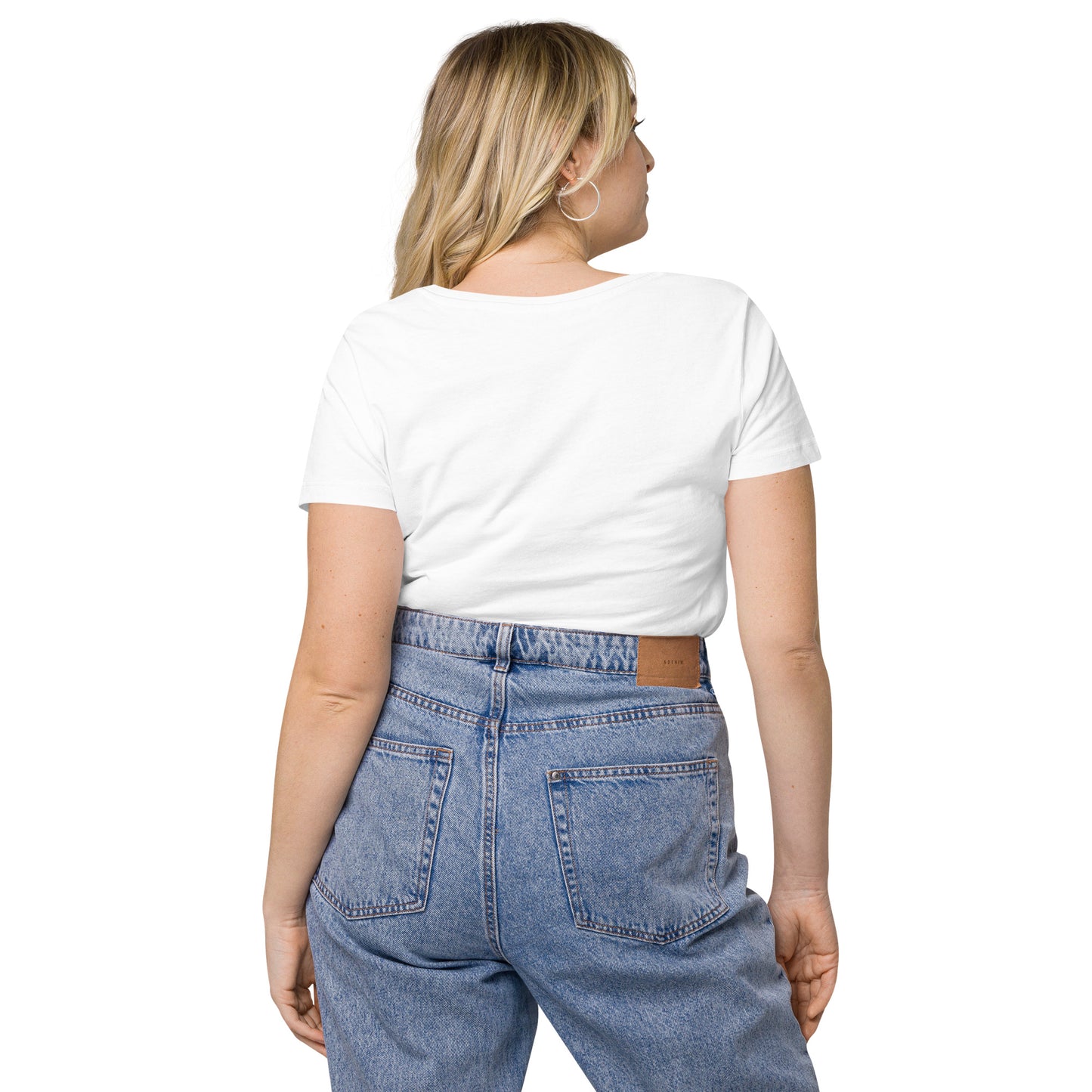 T-shirt col V ajusté femme - Khmer style