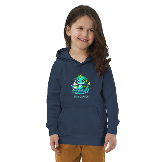 Kids eco hoodie Baby Dragon