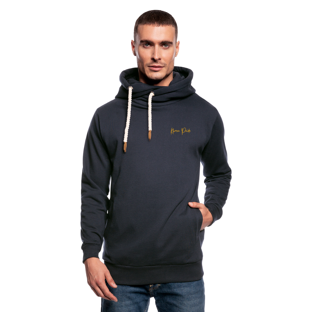 Sweat à capuche cache-cou unisexe - marine