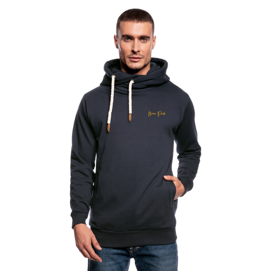 Sweat à capuche cache-cou unisexe - marine