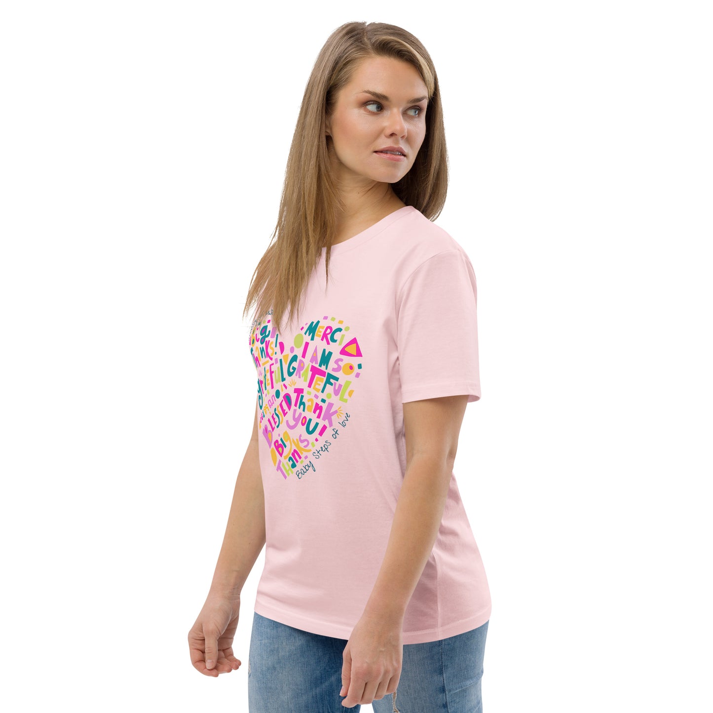 Unisex organic cotton t-shirt Baby Steps of love