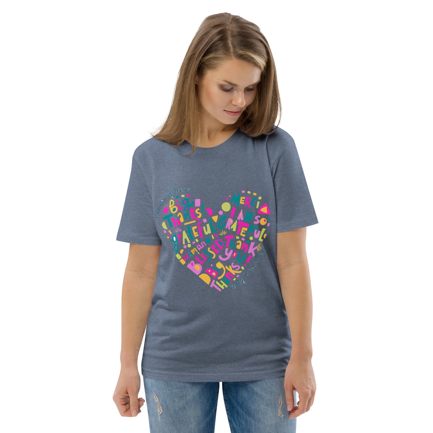 Unisex organic cotton t-shirt Baby Steps of love