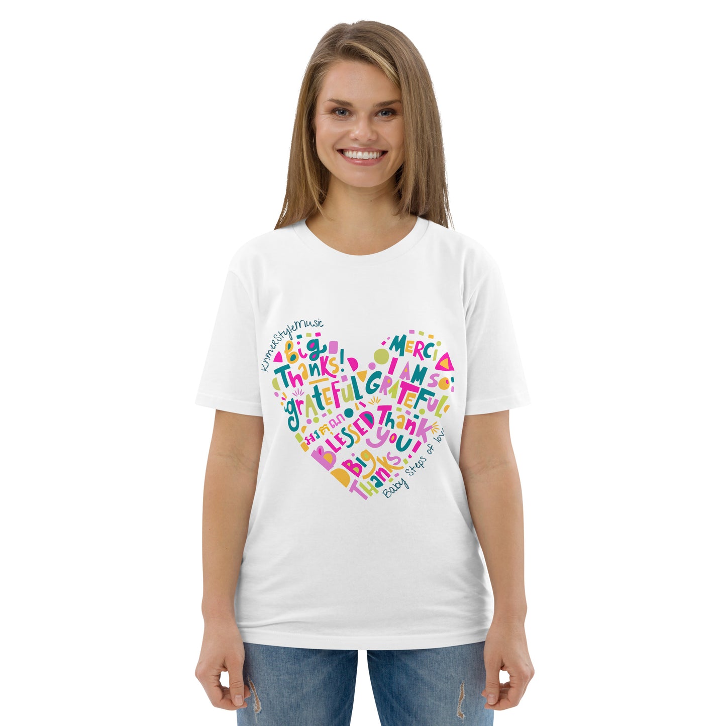 Unisex organic cotton t-shirt Baby Steps of love