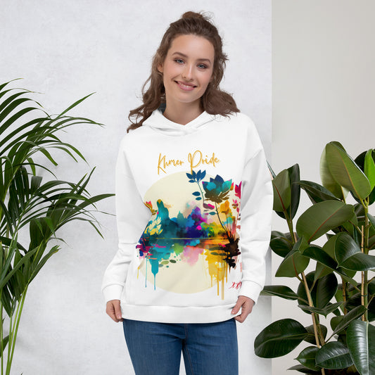 Sweat à Capuche Unisexe avec poche avant - imprimé floral - Khmer style