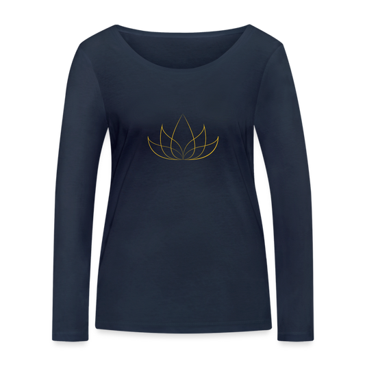 T-shirt manches longues bio Femme - navy